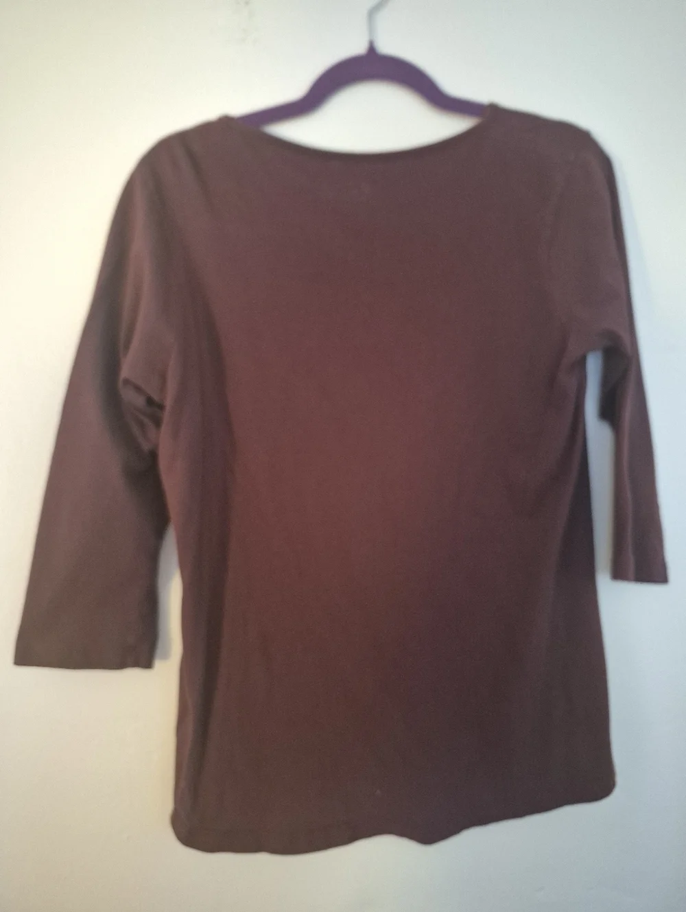ASU XL Maroon Top Shirt Back Criss Cross Sparkle & Print - Picture 6 of 6
